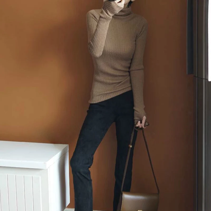 Женский кашемировый свитер ALKMENE осенне-зимние модели сексуальный длинный с