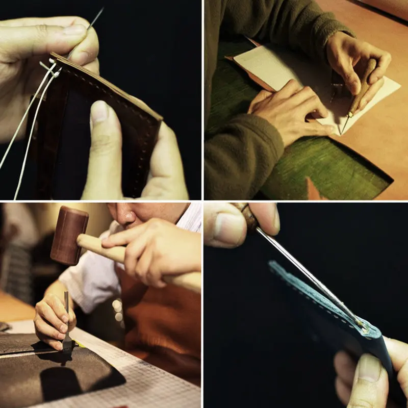 62 шт. набор инструментов для работы с кожей|Наборы обработки кожи| |