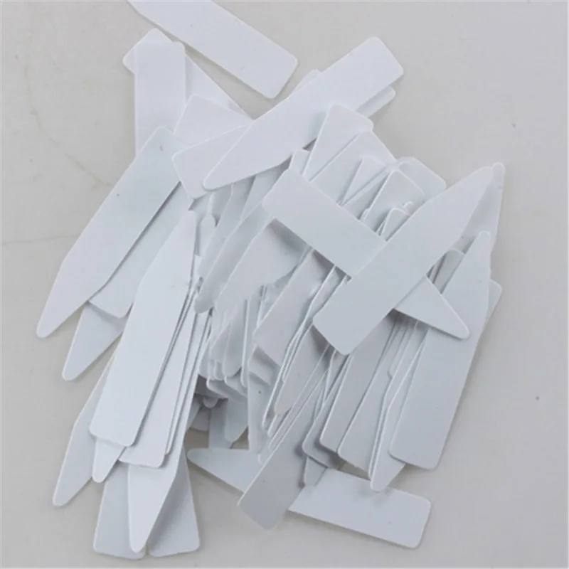 100 Pcs Reusable Pvc Plant Tag Label Tree Fruit Seedling Garden Flowerpot Plastic Sign Sorting Tool | Дом и сад