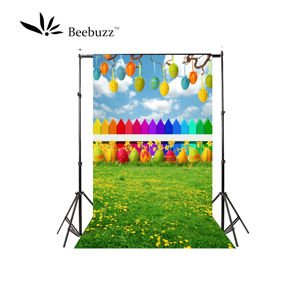 Beebuzz фото фон Красочные воздушные шары и заборы для детской фотографии зеленая