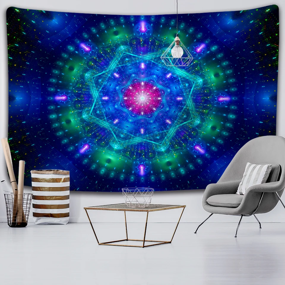 

Индийский в стиле бохо, декоративный Мандала прозрачный декоративный гобелен простыней украшения индийский Хиппи Мандала декоративный ли...