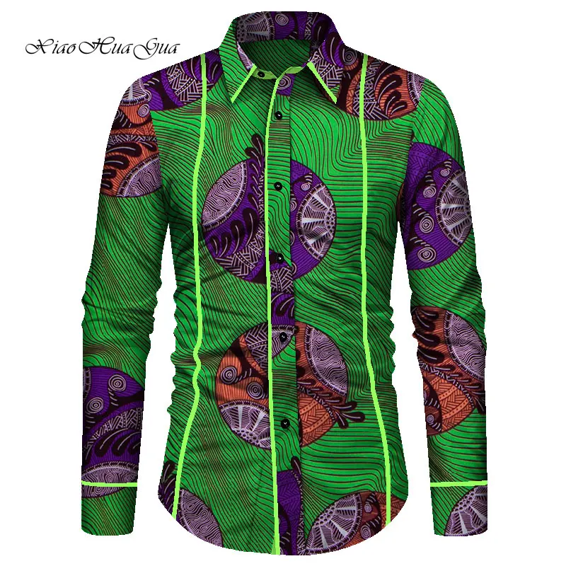 Частные пользовательские Дашики мужская рубашка африканская одежда мужские
