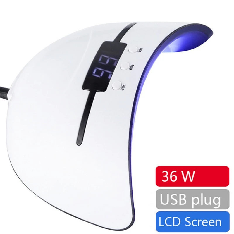 With Screen SUNX5 Plus сушка светодиодная УФ-лампа для ногтей с 36 светодиодный s 72 Вт Сушилка для ногтей для всех гелей лак солнцезащитный светильник лампа маникюр умный ЖК-дисплей - Цвет: With Screen