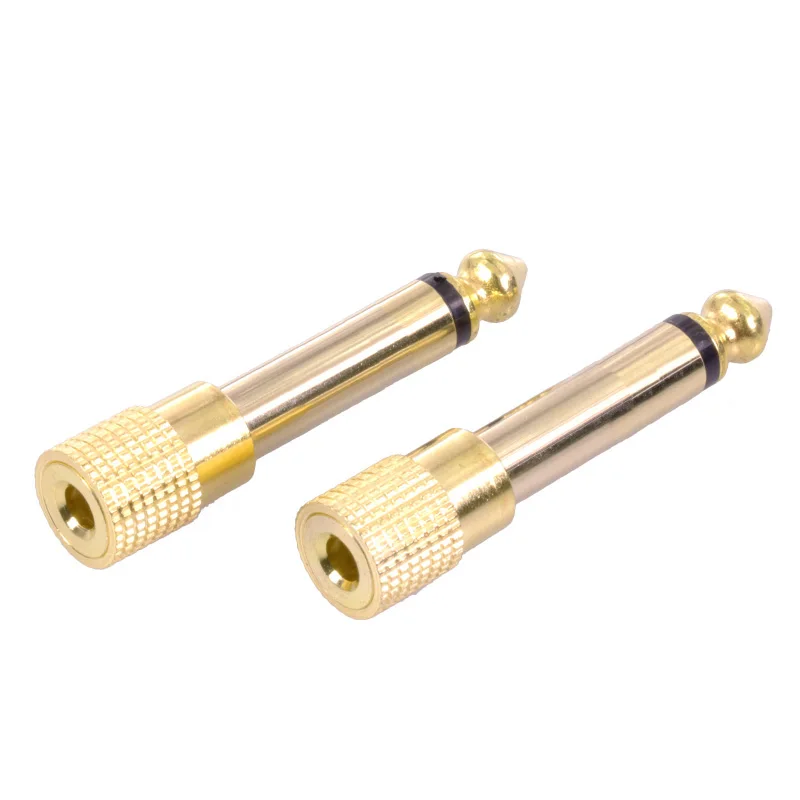 10 шт. позолоченный моно разъем 6 35 штекер для микрофона аудио мм 3 5