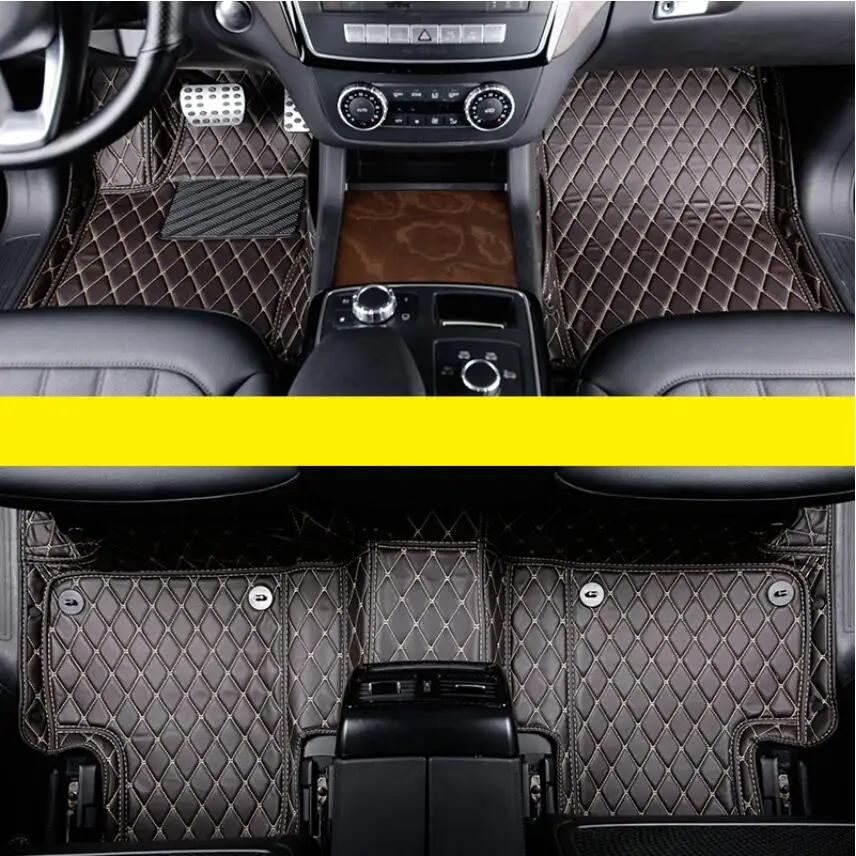 for  leather car floor mat for mercedes benz M-class 2019 2020 w167 gle accessories carpet gle350 gle450 gle53 styling
