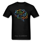 Мужские Топы И Футболки Geek Brain, футболки для взрослых, обычная футболка с механическим программатором, веселая хлопковая Футболка в стиле Харадзюку, футболки