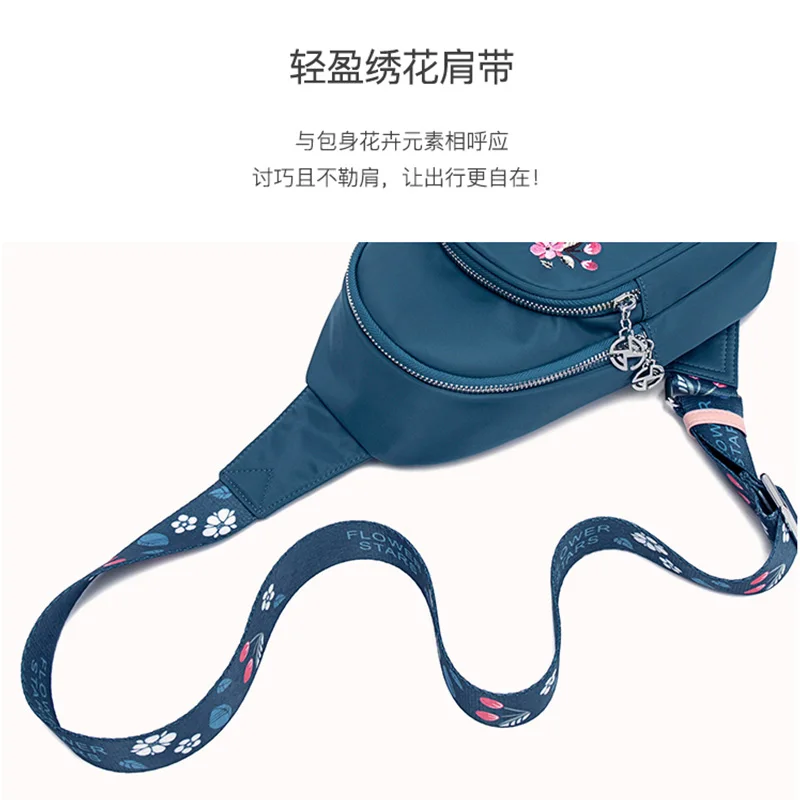 

National style nylon Chest Bags for women 2020 Daily Unisex Travel Crossbody Bag Street Sport Wallet Phone Shoulder Fanny Pack