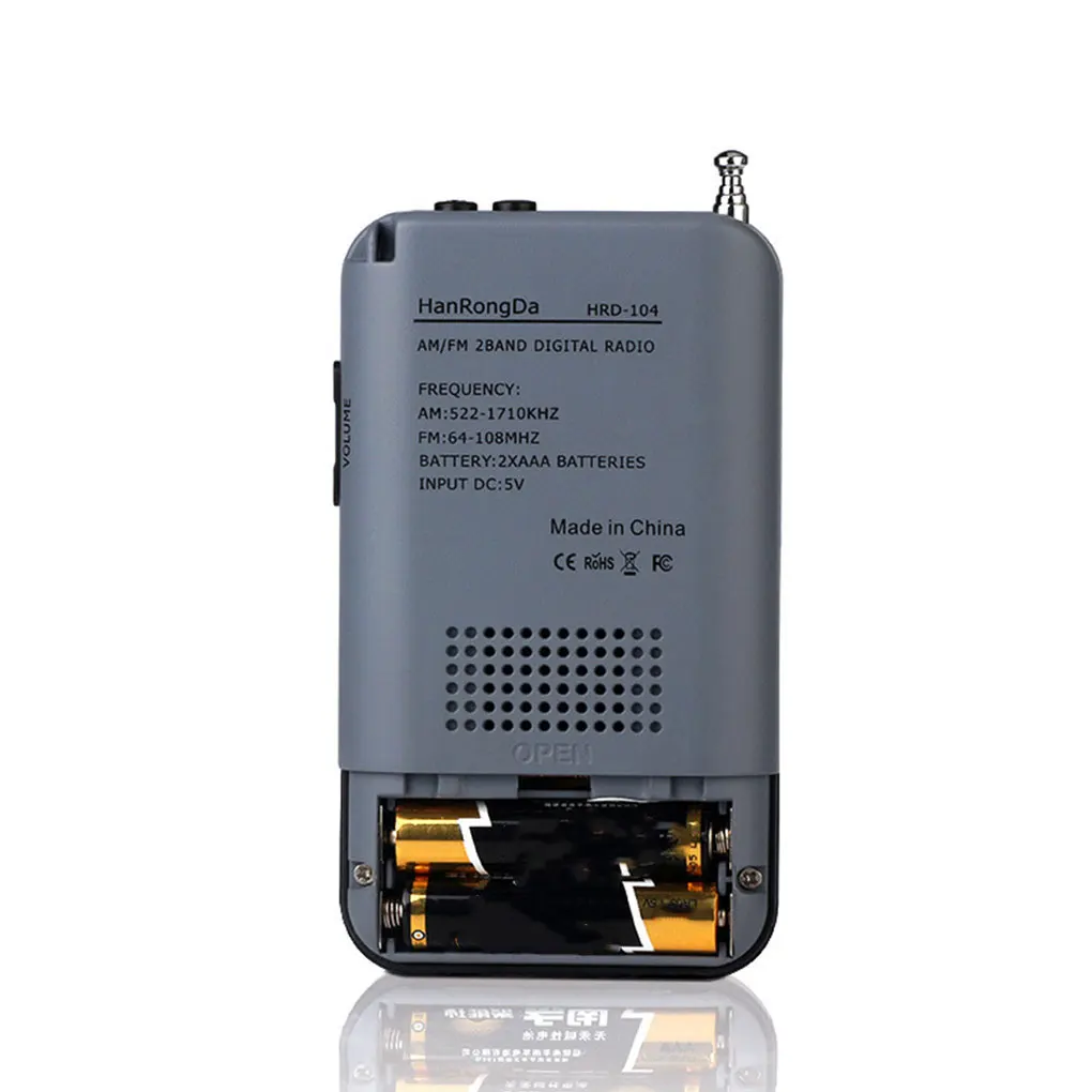 Портативный карманный цифровой радиоприемник AM/FM с настройкой 3 5 мм - купить по