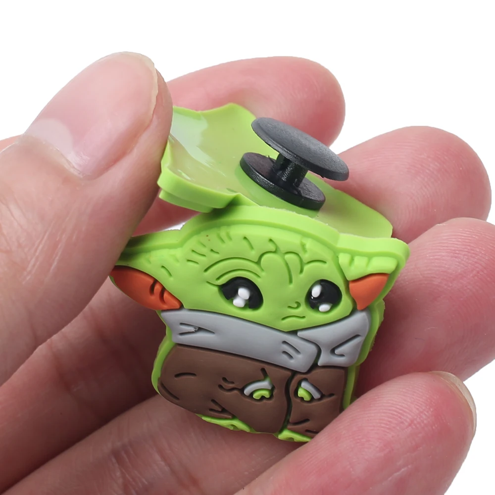 High Quality 1pcs PVC Shoe Buckles Accessories Fit Bands Bracelets Croc JIBZ Charms Shoe accessories Shoe decoration