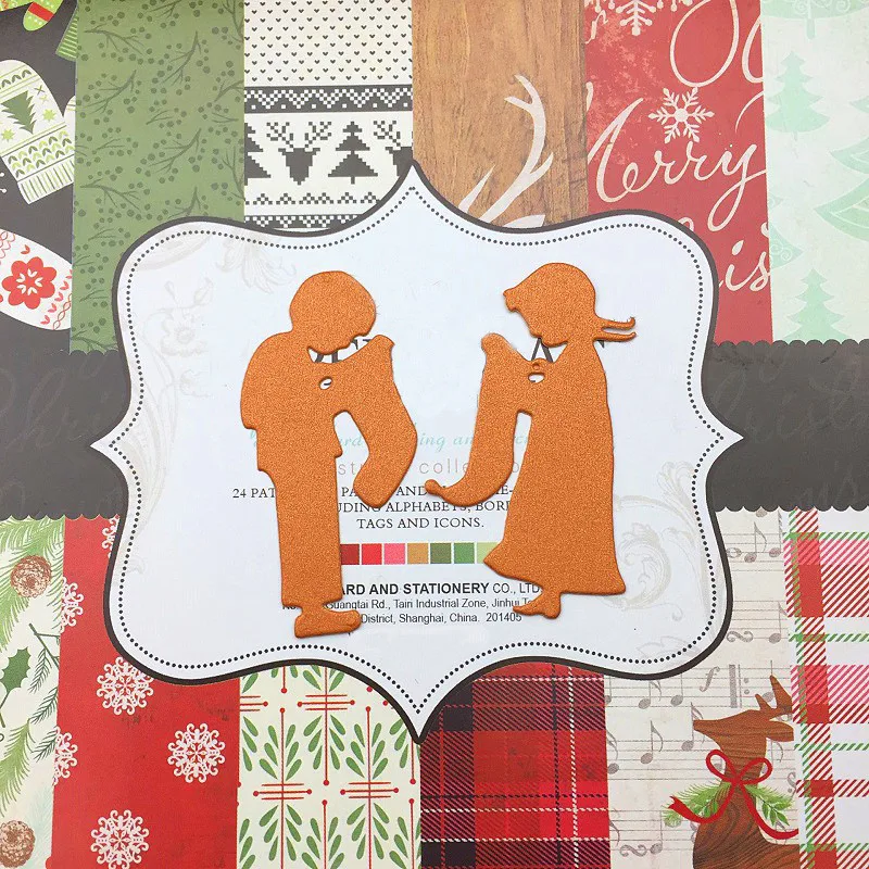 Grite Детский Рождественский подарок металлические стальные штампы трафареты для