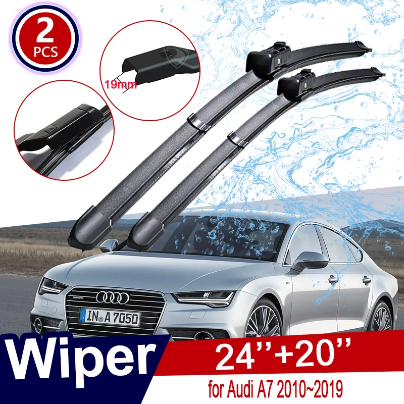 

for Audi A7 2010~2019 RS7 4G8 4K8 Car Wiper Blades Windscreen Windshield Wipers Car Accessories 2011 2012 2013 2014 2015 2016