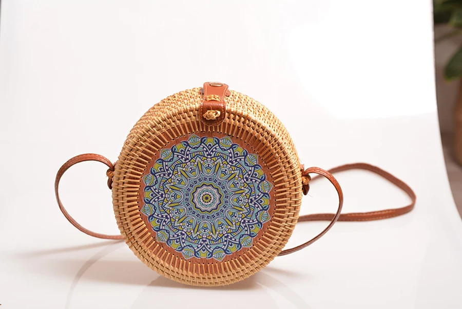 Винтажные женские сумки ручной работы из ротанга в национальном стиле Ins