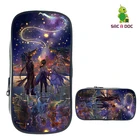 Популярная игра Genshin ударная портативная дорожная сумка для организации косметики для девочек Harajuku чехол для макияжа смешная ударопрочная косметичка Genshin