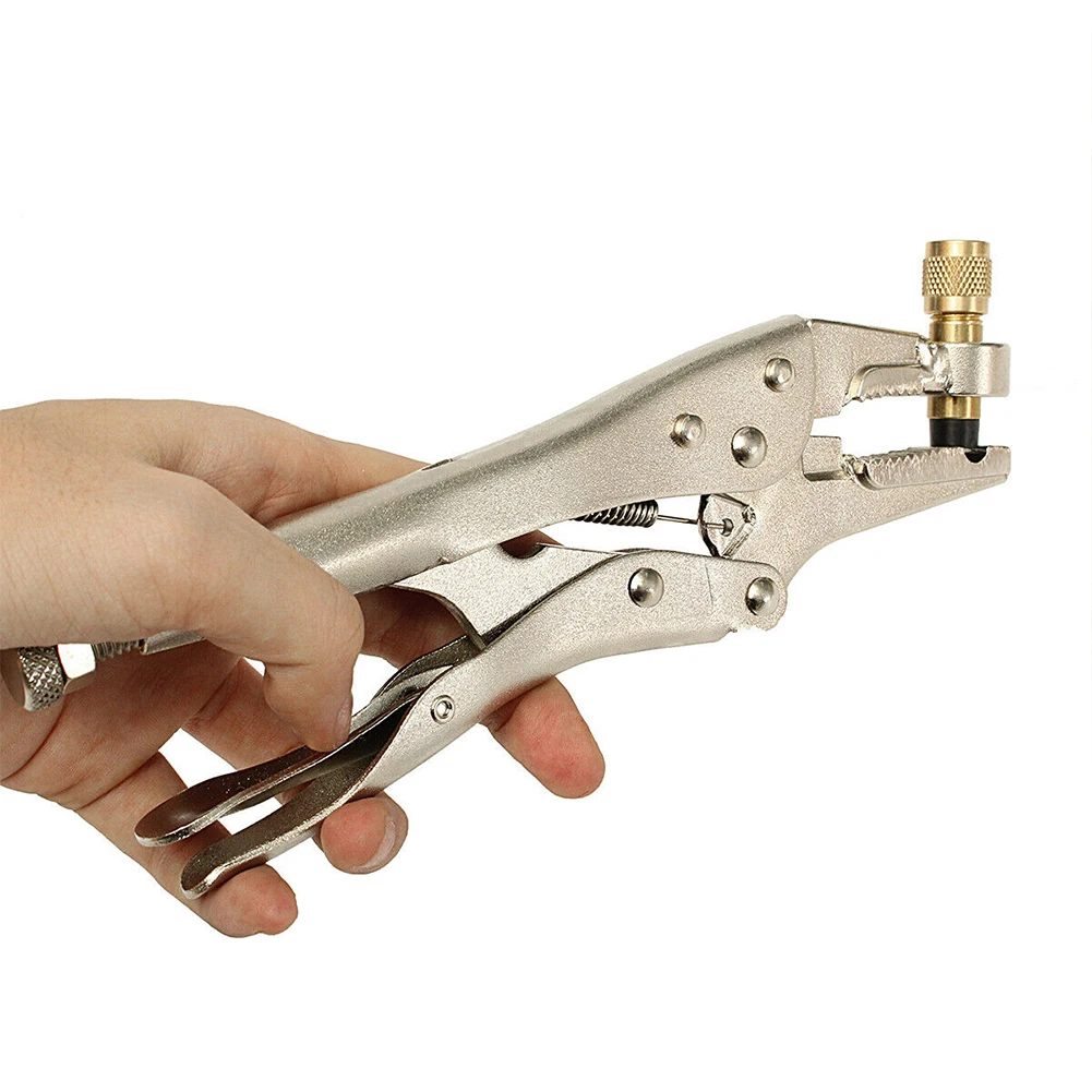 

Pliers Steel Locking Practical Air Conditioner Durable Refilling Refrigerant Recovery Workers Hand Tool Sealing Gasket Repair