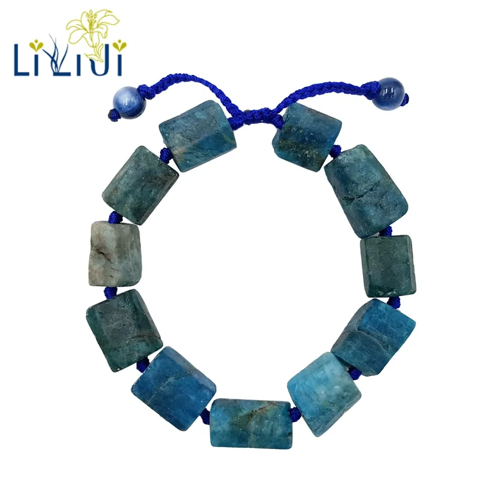 Lii Ji натуральные матовые апатитовые бусины кианит кошачий глаз модные ювелирные