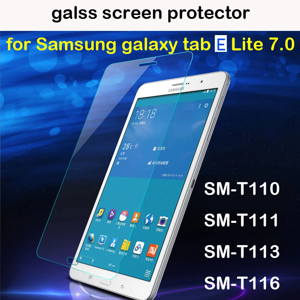 

Закаленное стекло для защиты экрана Samsung galaxy tab E lite 7,0 tab 3 V sm-t110 T111 T113 T116V с защитой от царапин