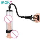 Кольца для пениса IKOKY, для увеличения мужской t, сексуальный продукт для взрослых, помпа для пениса, тренажер для мужского пениса, вакуумный насос для удлинения пениса, секс-игрушки для мужчин