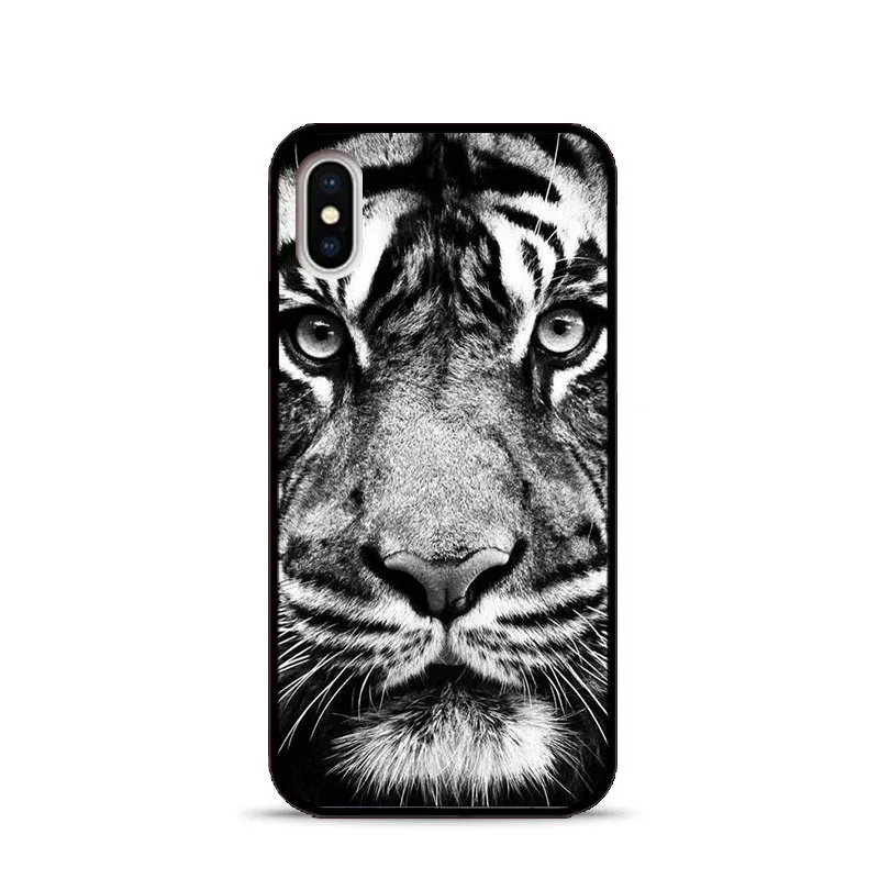 Роскошный мягкий силиконовый чехол для телефона из ТПУ с тигром iPhone 12Pro Max 12 Mini XR X