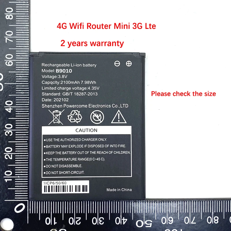 Аккумулятор B9010 на 2100 мА · ч для Wi Fi роутера 4G мини 3G Lte MIFI модема точки доступа