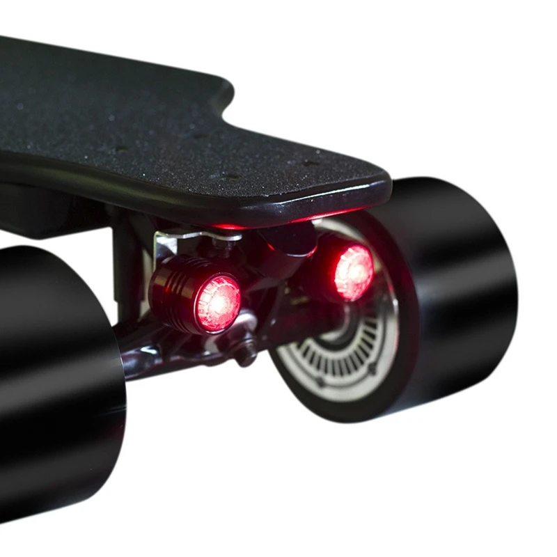 4Pcs Skateboard LED Lights Night Warning Safety Electric for 4 Wheels Longboard | Спорт и развлечения