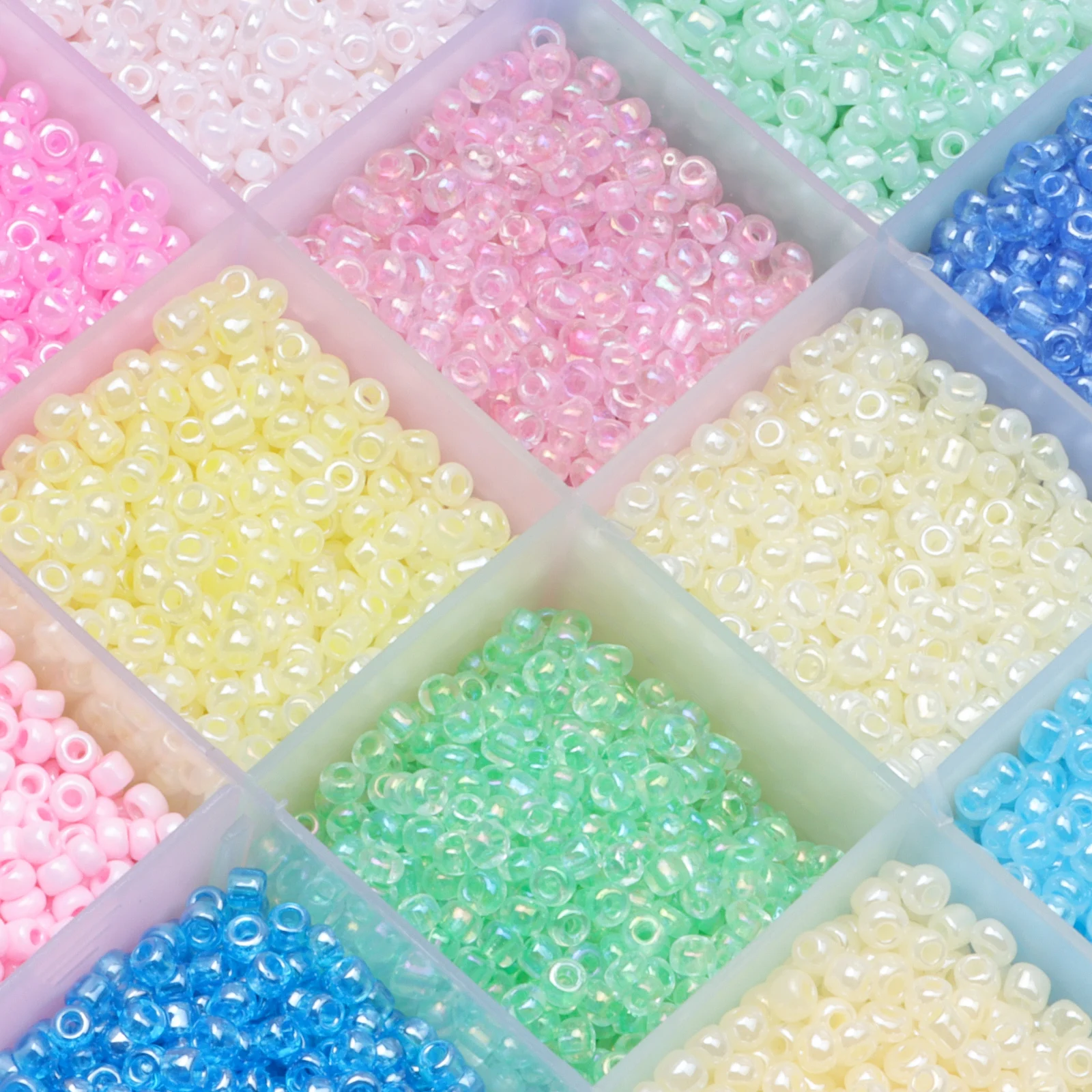 

Making DIY Necklace Bracelet Jewelry Accessories Pure Color Czech Glass Seed Spacer Beads Round Hole Beads