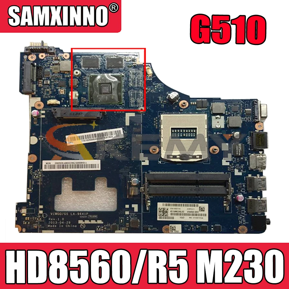 Akemy VIWGQ/GS LA 9641P материнская плата для ноутбука Lenovo G510 Материнская PGA947 HM87 видеокарта