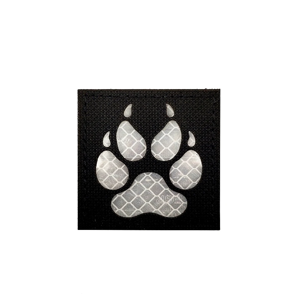 Декоративные светоотражающие нашивки K9 Dog Paw IR Военная нарукавная нашивка | Дом и