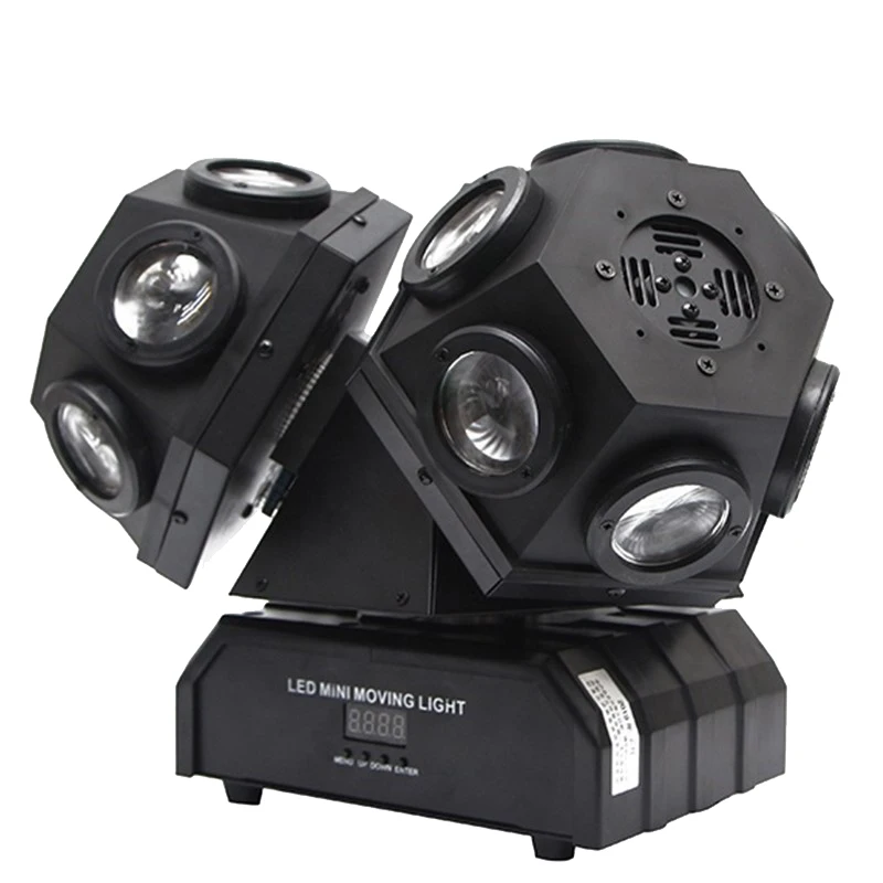 

Fast Shipping 18pcs RGBW 4in1 LED Beam Moving Head Light with DMX RGB Laser Effects Stage Lighting DJ Disco 3 Heads Lights