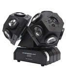 Быстрая доставка 18 шт RGBW 4in1 светодиодный Луч Moving головной светильник с DMX RGB лазерный эффекты сценический светильник ing DJ диско 3 головки светильник s