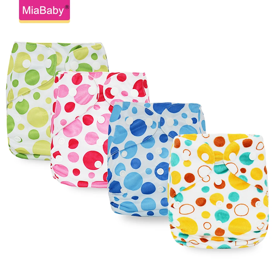 Моющиеся тканевые подгузники Miababy регулируемые детские доступны 0 2 года 3 15