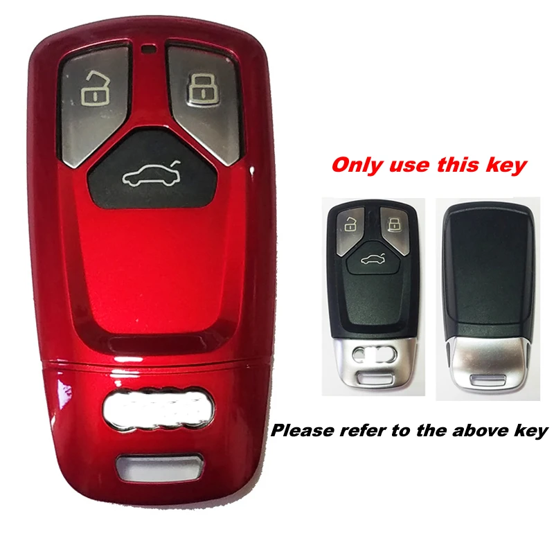 

Car key cover shell skin protection shell bracket is for Audi new A4L Q5L Q7 button key car key case modification car k