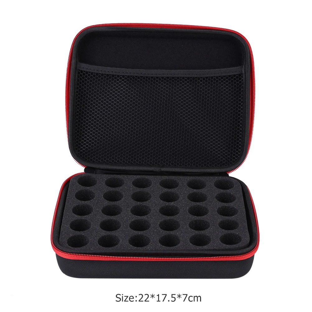 

30 Compartments 10ML Household Essential Oil Bottle Bags Storage Case Protects Portable Travel Carrying Box Organizer Holder