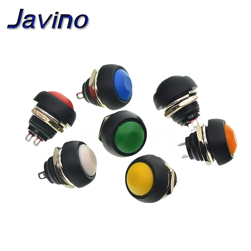 Мини 2 контактный переключатель 12 мм 1A водонепроницаемый pbs33b В Мгновенный