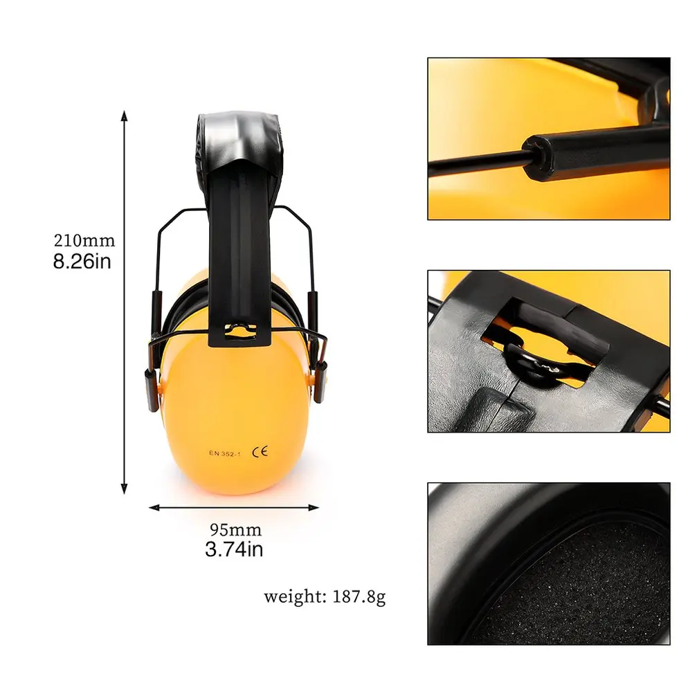 Soundproof earmuffs Labor protection Noise prevention safety work Sleep professional hearing ear headphones | Безопасность и