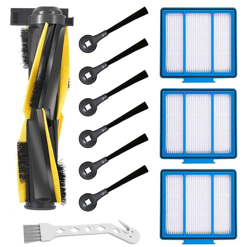 

HOT！-11PCS Replacement Parts Kit for Shark Iq R101Ae (Rv1001Ae),Iq R101 (Rv1001) Robot Vacuum Cleaner Filter, Side Brush