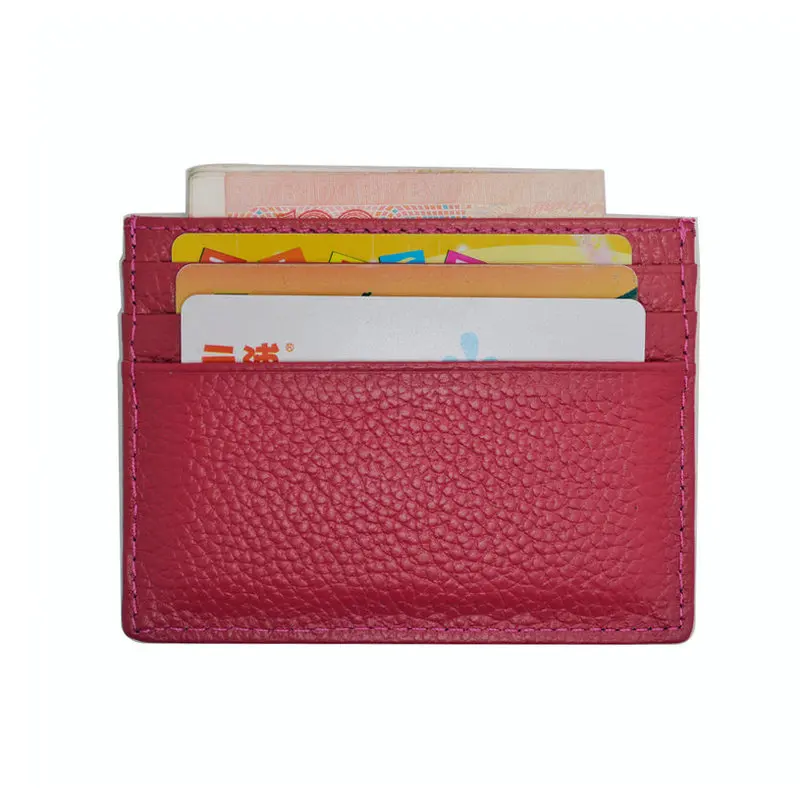 Тонкий женский кожаный чехол для кредитных карт из натуральной кожи | Багаж и