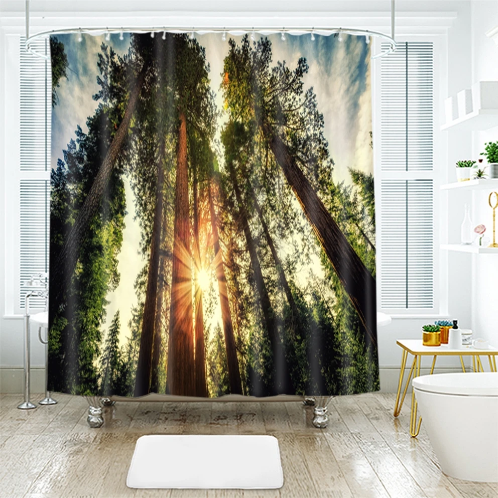 Водонепроницаемые занавески для ванной водонепроницаемые утолщенные шторы душа