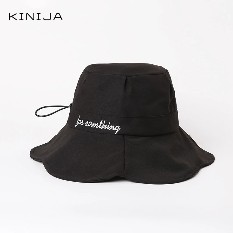 Летняя женская кепка в виде листа лотоса с боковым ведром Harajuku Рыбацкая Кепка