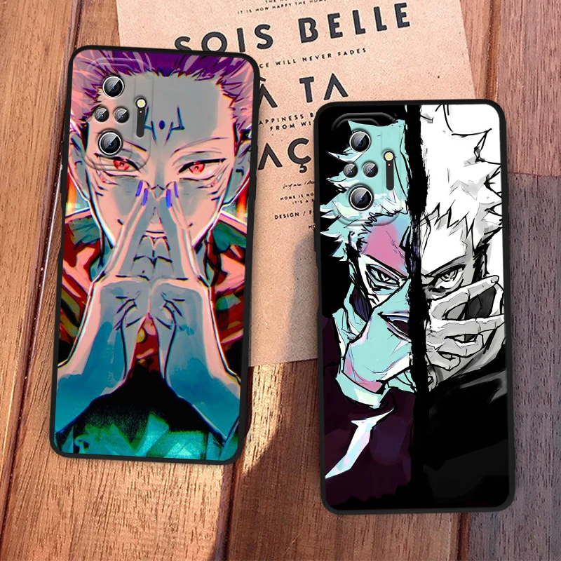 

Cartoon Anime Jujutsu Kaisen For Xiaomi Redmi Note 5A 5 6 7 8T 8 9T 9S 9 10 10T 10S 11 Prime Pro Max Plus Black Phone Case