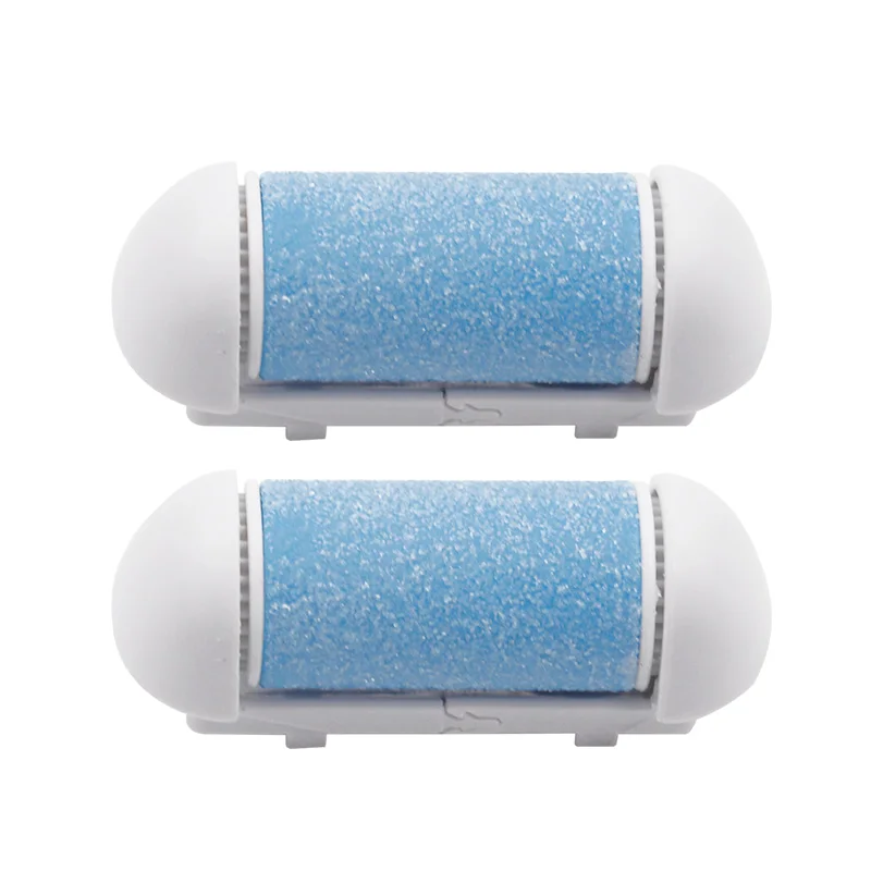 blue 2pcs 2 шт. сменный ролик головка для гладкого электрического педикюра лодыжки мертвой кожи мозолей инструмент для удаления ног - Цвет: blue 2pcs