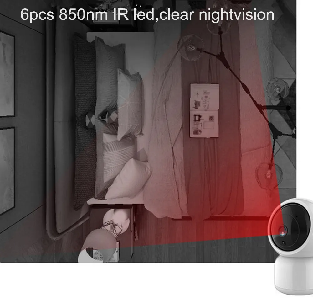 Wi-Fi ip-камера безопасности Мини ptz 1080P 3MP автоматическое отслеживание аудио видео наблюдение Детский Монитор Домашний Беспроводной cctv ip cam