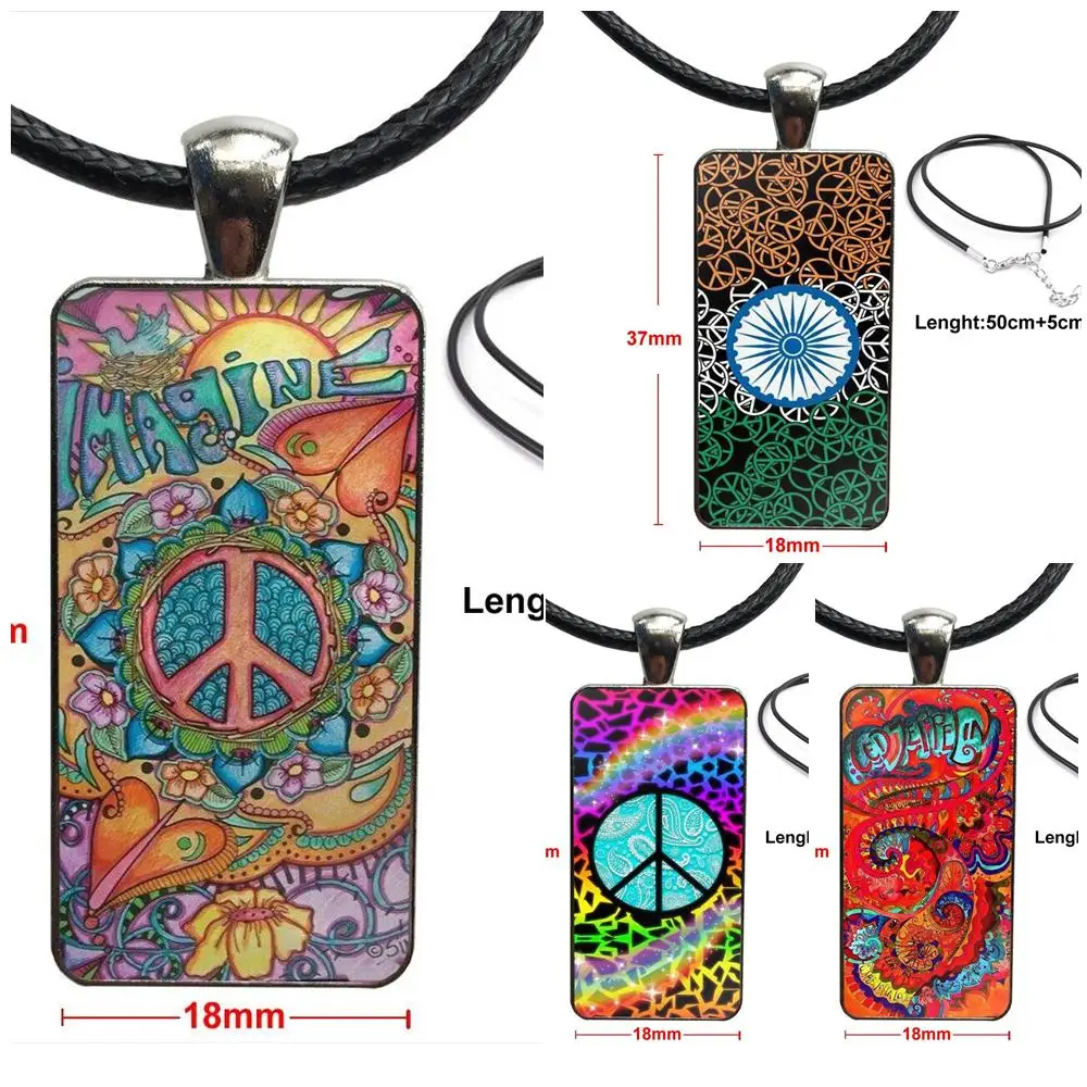 Хиппи Psychedelic Art дизайн мира Модные Винтажные стеклянные женские прямоугольное