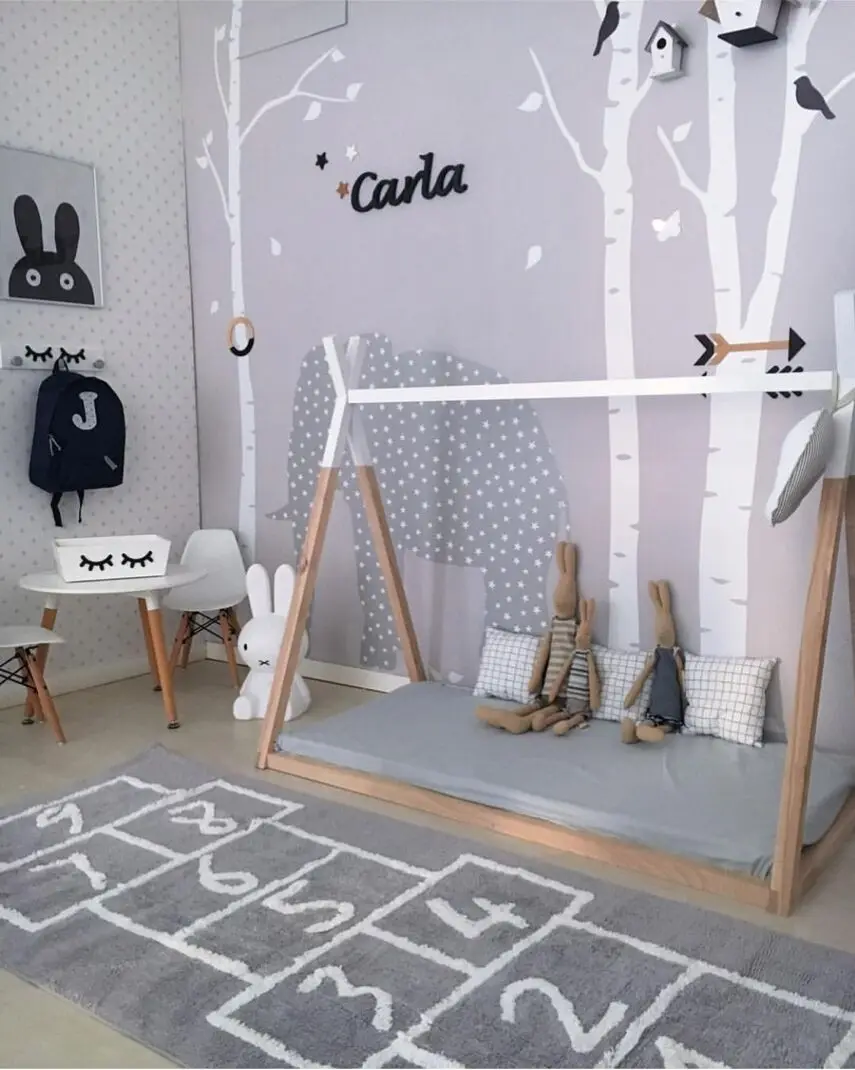 INS Nordic Cotton Checkers Decorative Mat Children's Play Mat Children's Home Soft Floor Mat Photography Props