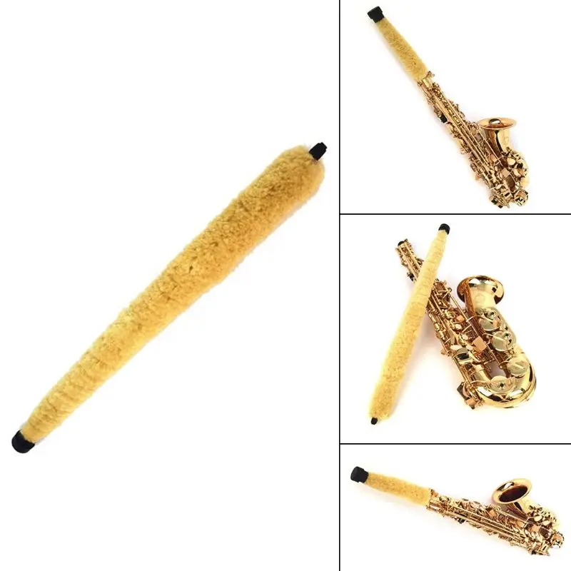 

Soft Durable Cleaning Brush Cleaner Pad Saver For Alto Tenor Soprano Saxophone