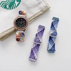 Нейлоновый Плетеный Регулируемый эластичный ремешок для Samsung Galaxy watch 3 active 2 Gear S3, Huawei GT2 Pro, 20 мм, 22 мм