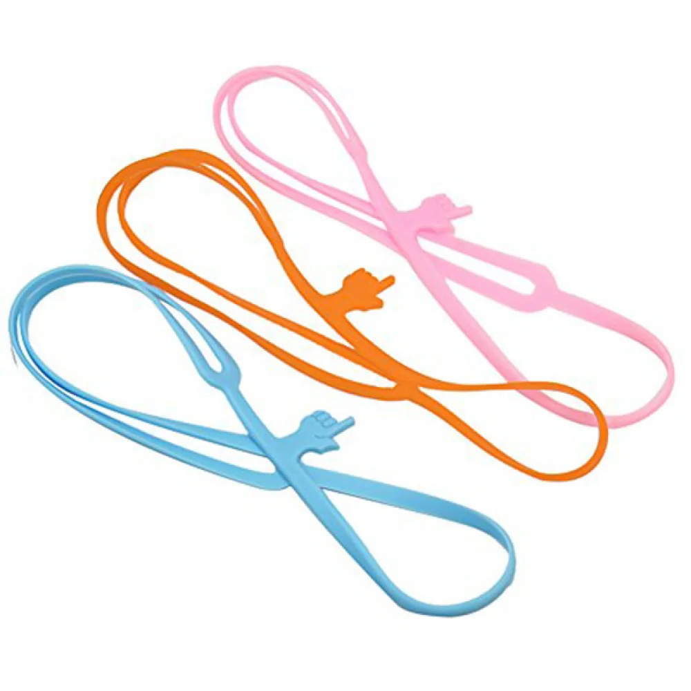 

3pcs Lovely Silicone Finger Pointing Book Marker (Random Color)