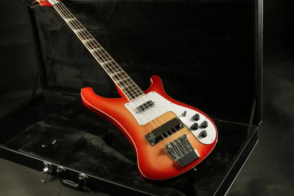 Высокое качество 4 струны электрогитары набор в шею cherryburst Жемчуг белый sharktooth