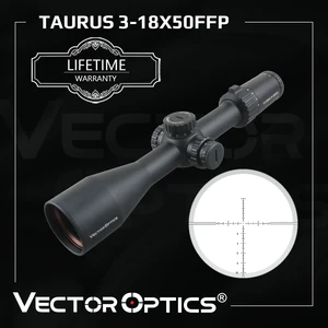 Прицел для охоты Vector Optics Taurus 3-18x50 FFP, тактический прицел для винтовки с замком в виде башни, немецкая оптическая система 110 MIL, 338 круговой магнит