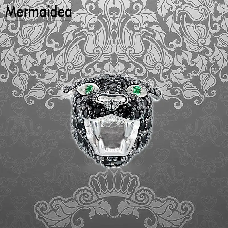 Бусины сделай сам с шармом в виде головы черной кошки отверстием 5 мм Модные