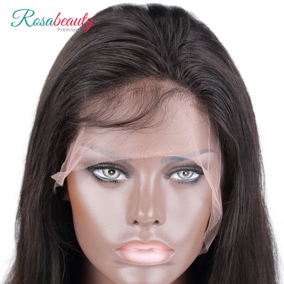 Мелоди OneCut прямые волосы 8-28 дюймов 13x6 синтетические человека Волосы Remy шнурка
